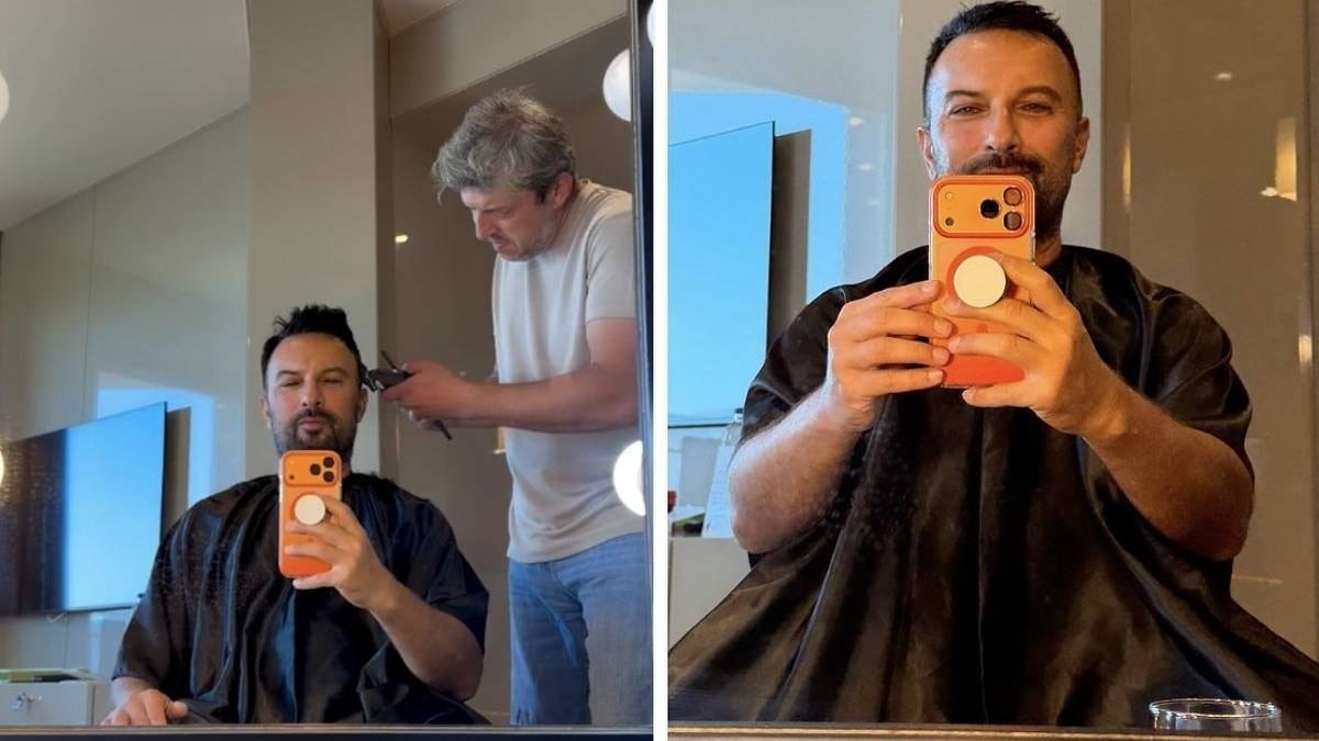 Tarkan Marmaris konseri öncesi saçlarını kestirerek imajını yeniledi