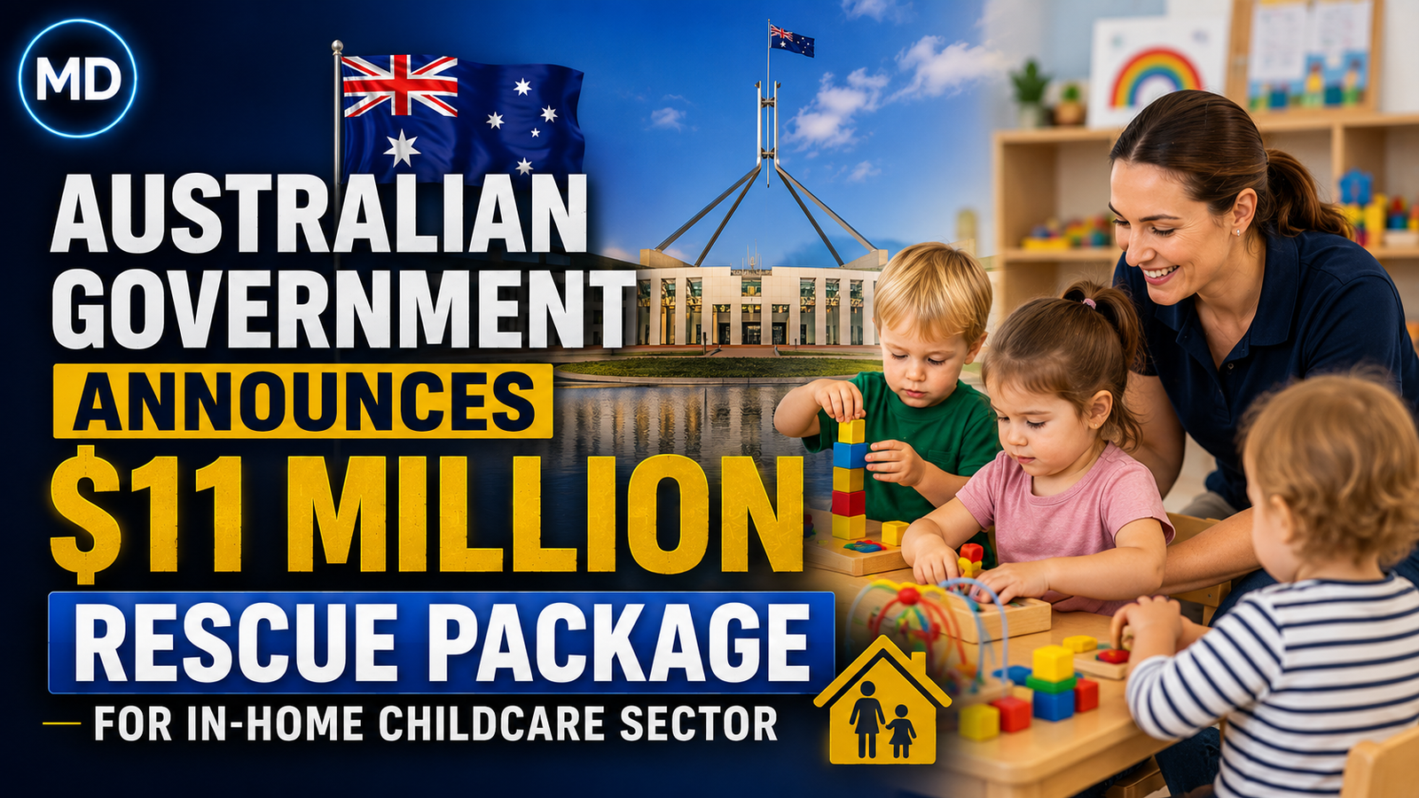 Australian Government Announces $11 Million Rescue Package for In-Home Childcare Sector