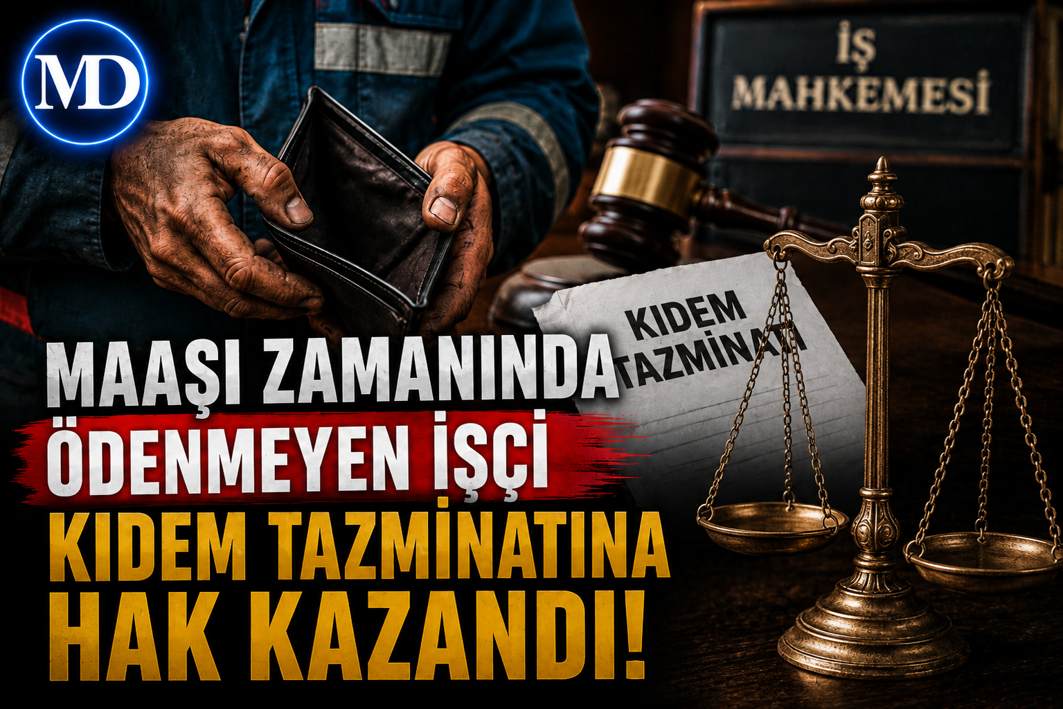Maaşı zamanında ödenmeyen işçi kıdem tazminatına hak kazandı