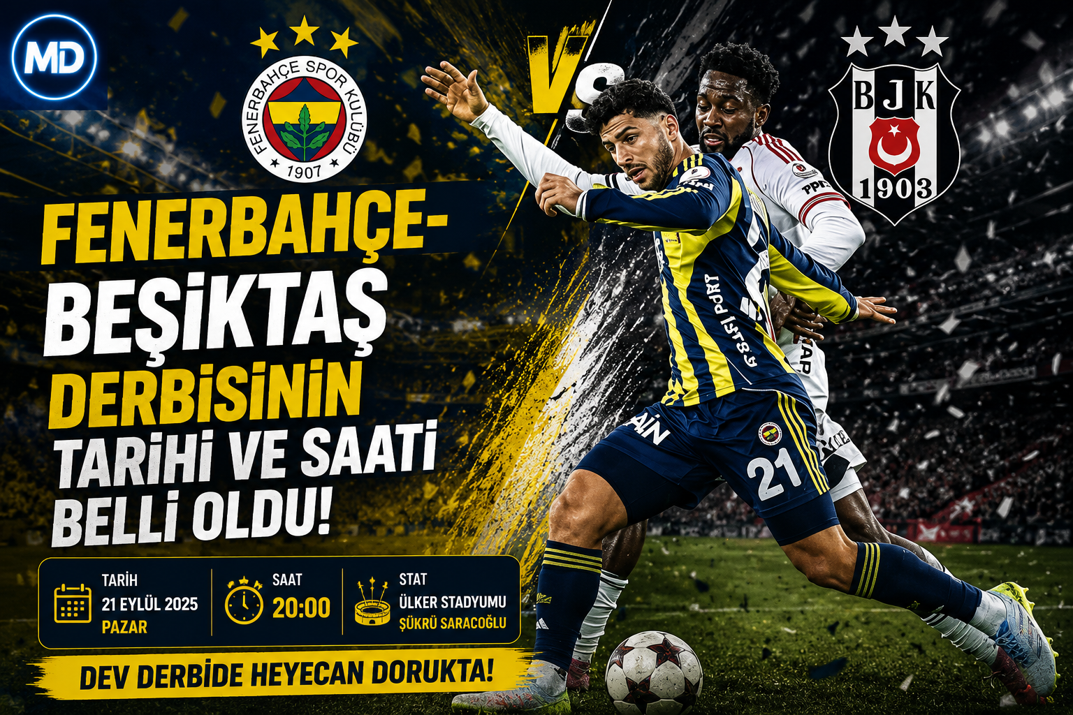 Fenerbahçe-Beşiktaş derbisinin tarihi ve saati belli oldu