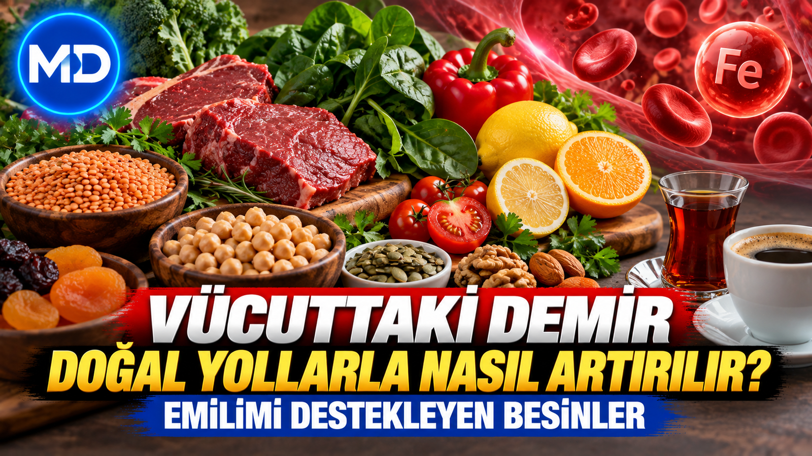 Vücuttaki Demir Doğal Yollarla Nasıl Artırılır? İşte Emilimi Destekleyen Besinler