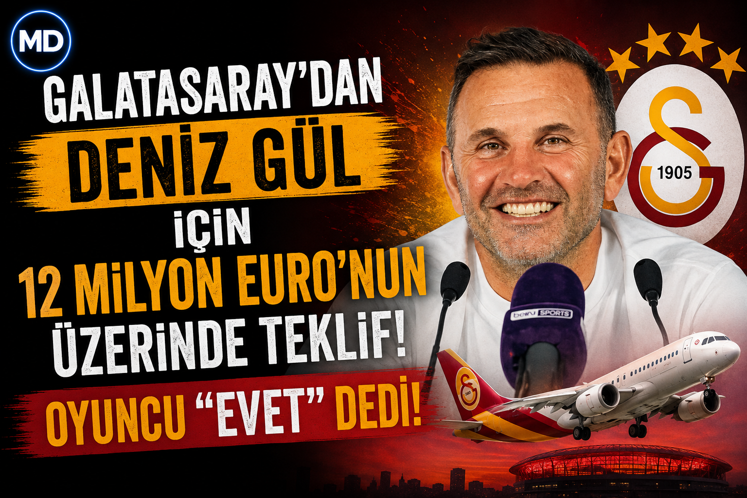 Galatasaray'dan Deniz Gül için 12 milyon euronun üzerinde teklif: Oyuncu 