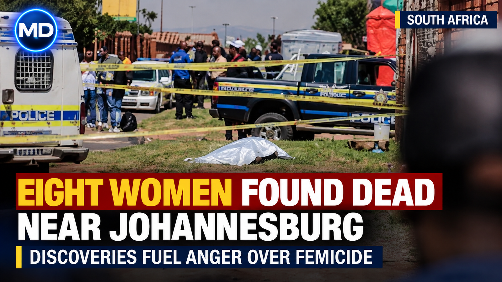 Discovery of Eight Women's Bodies Near Johannesburg Airport Triggers Outrage Over Femicide