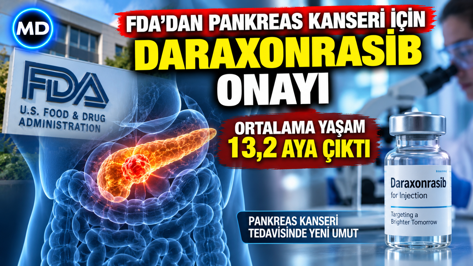 FDA’dan pankreas kanseri için daraxonrasib onayı: Ortalama yaşam 13,2 aya çıktı