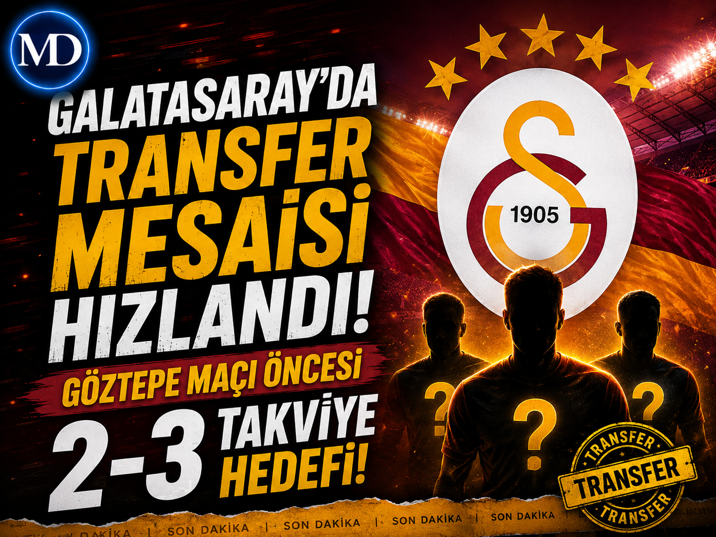 Galatasaray’da transfer mesaisi hızlandı: Göztepe maçı öncesi 2-3 takviye hedefi