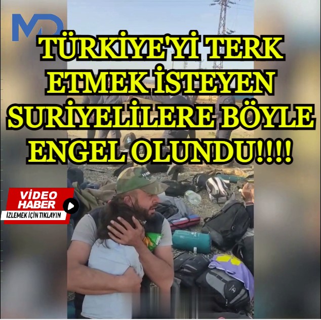 Suriyeliler, “Işık Konvoyu” adını verdikleri bir oluşum ile Türkiye’yi terk etmek istedi, Jandarma engel oldu.