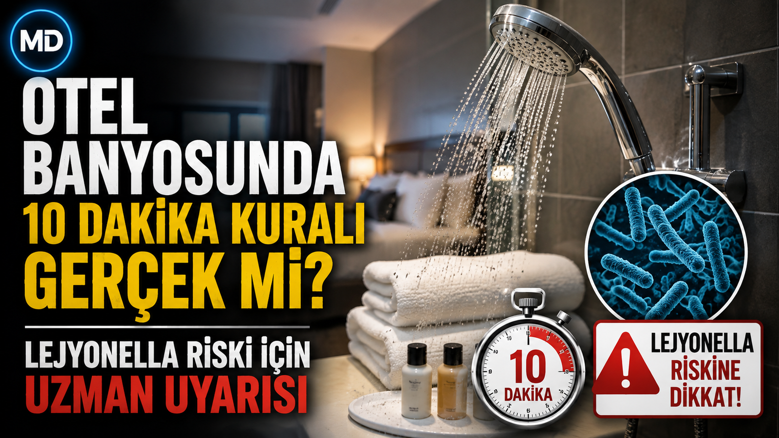 Otel banyosunda 10 dakika kuralı gerçek mi? Lejyonella riski için uzman uyarısı