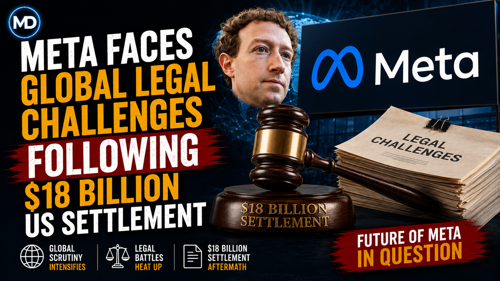 Meta Faces Global Legal Challenges Following $18 Billion US Settlement