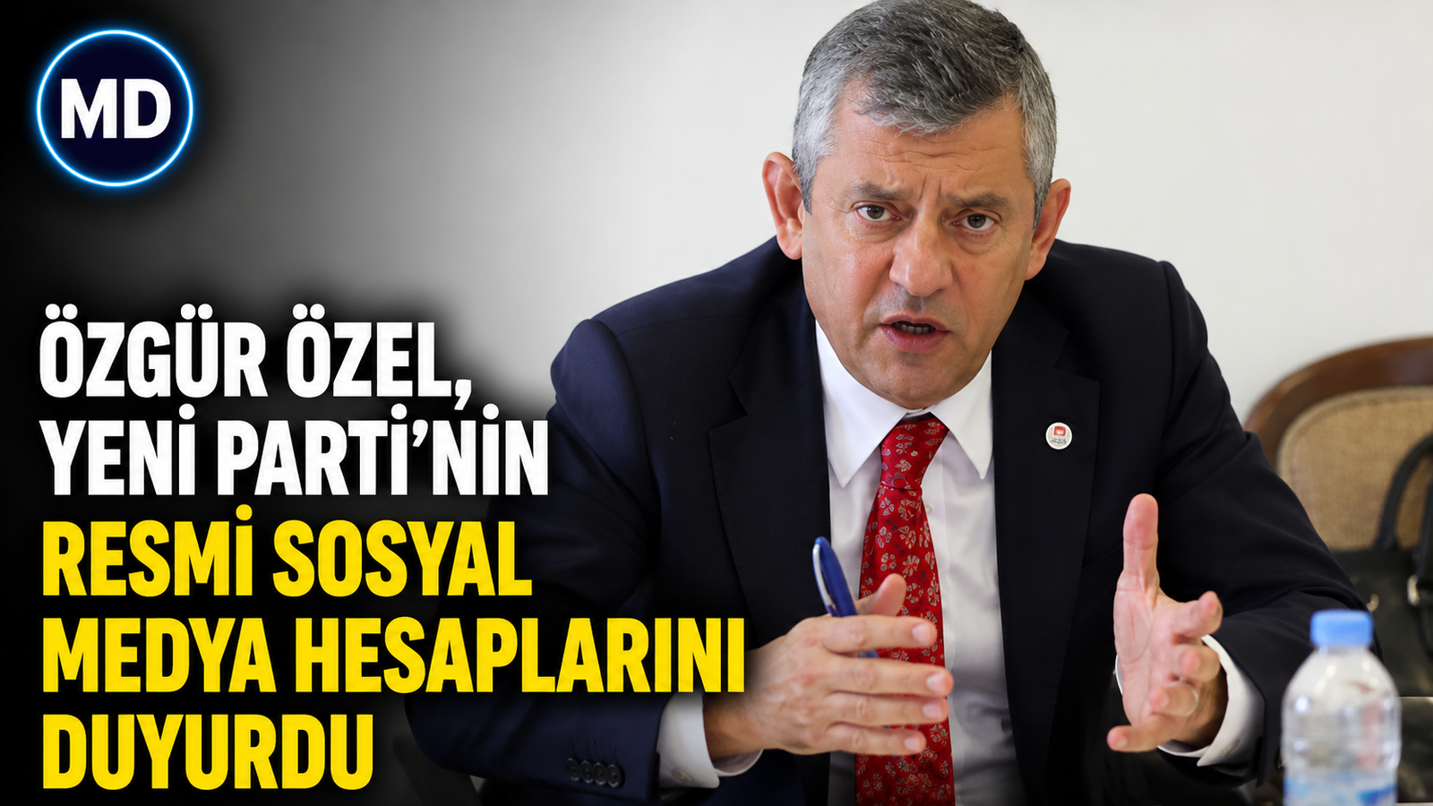 Özgür Özel, YENİ Parti’nin resmi sosyal medya hesaplarını duyurdu