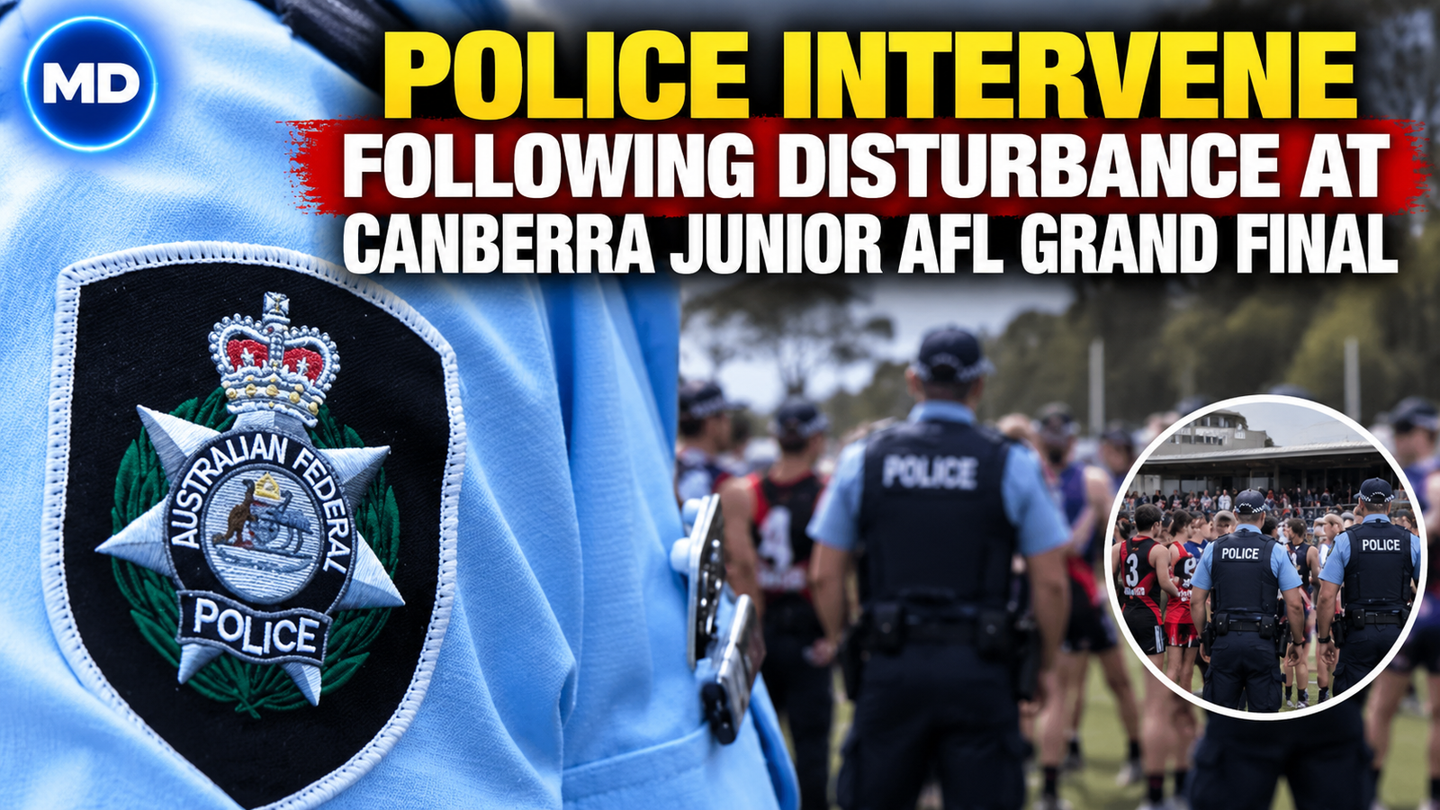 Police Intervene Following Disturbance at Canberra Junior AFL Grand Final