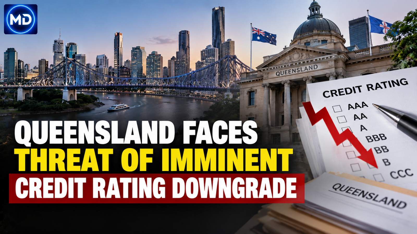 Queensland Faces Threat of Imminent Credit Rating Downgrade