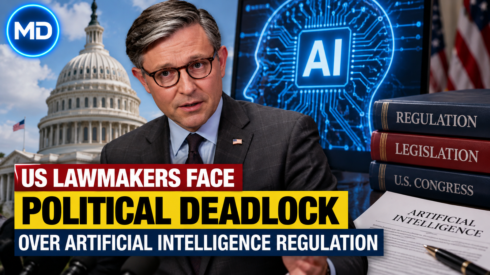 US Lawmakers Face Political Deadlock Over Artificial Intelligence Regulation