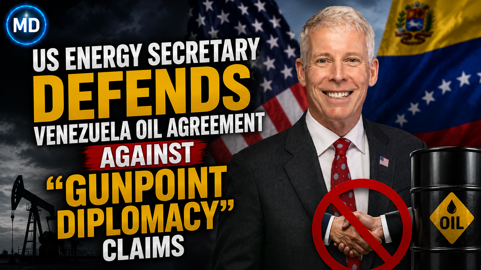 US Energy Secretary Defends Venezuela Oil Agreement Against 'Gunpoint Diplomacy' Claims