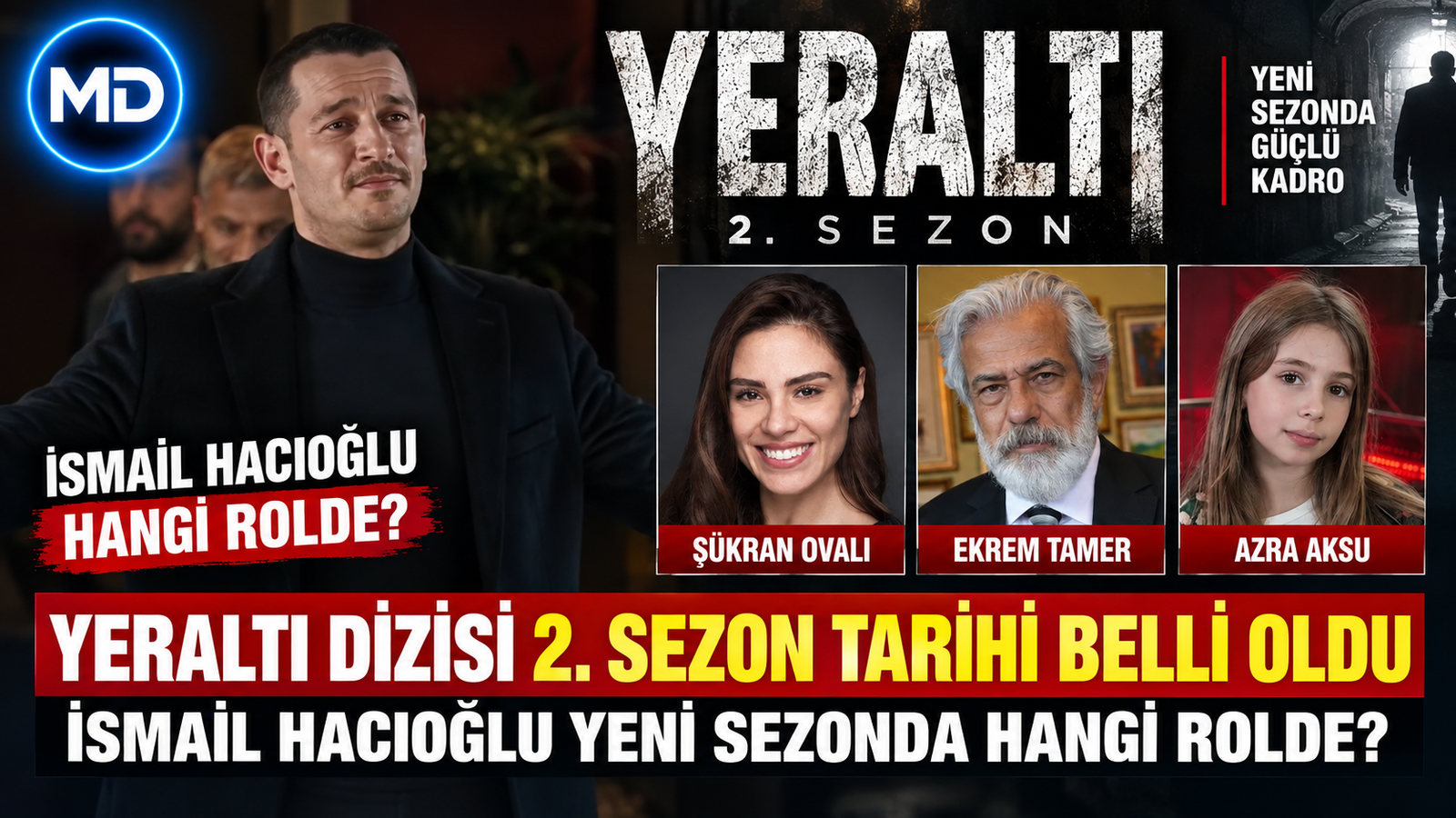 Yeraltı dizisi 2. sezon tarihi belli oldu: İsmail Hacıoğlu hangi rolde?