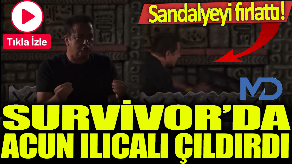 Acun Ilıcalı çıldırdı, sinirden sandalye fırlattı