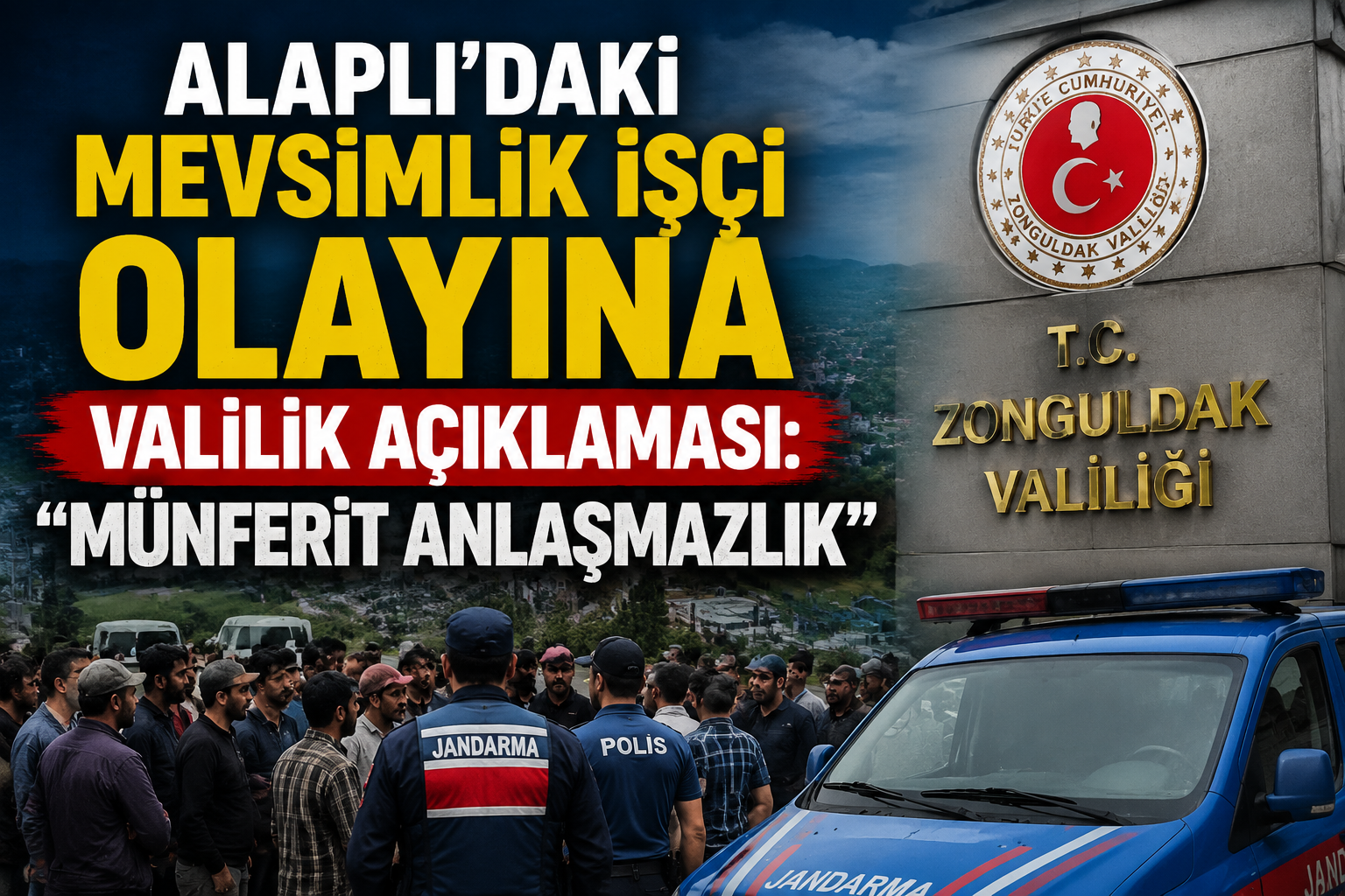 Alaplı’daki mevsimlik işçi olayına Valilik açıklaması: Münferit anlaşmazlık