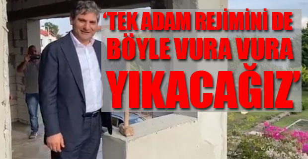 CHP'li Aykut Erdoğdu'dan örnek davranış! Eline balyozu aldı dediğini yaptı