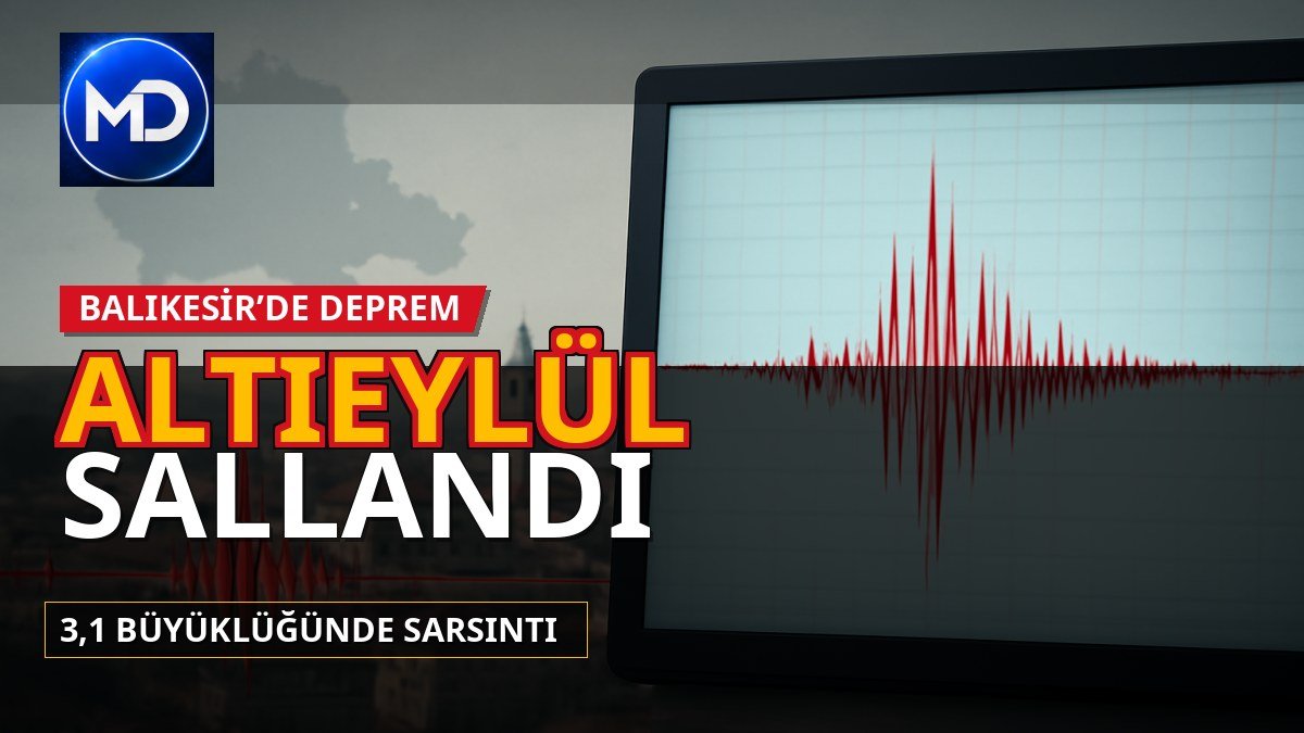 Balıkesir Altıeylül’de 3,1 büyüklüğünde deprem