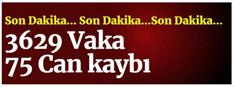 Bakan Fahrettin Koca açıkladı: 3629 Vaka 75 Can kaybı