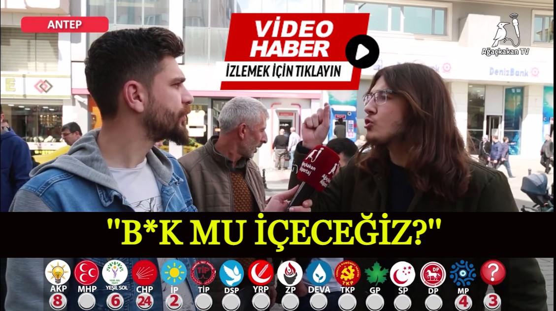 Sokak röportajında zamlardan şikayet eden genç: ''B*k mu içeceğiz?''
