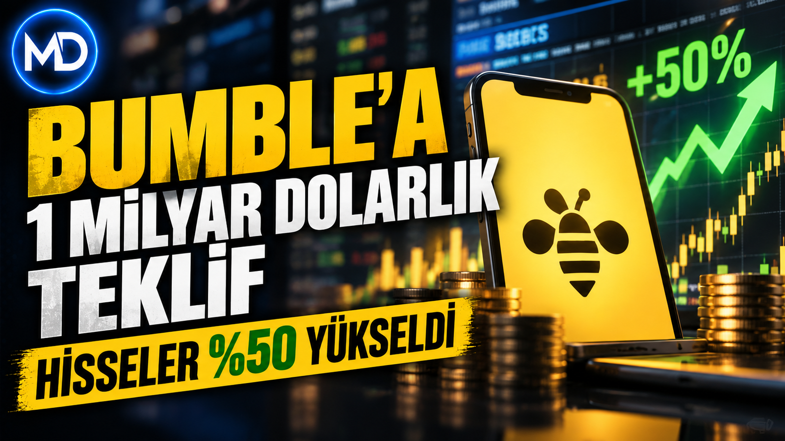 Bumble için 1 milyar dolarlık satış görüşmesi: Hisseler yüzde 50 yükseldi
