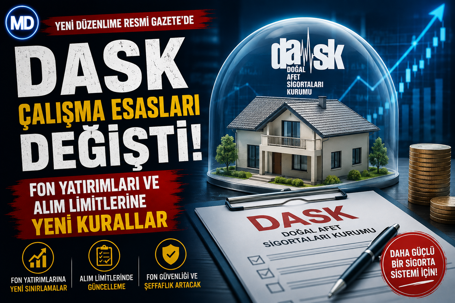 DASK çalışma esasları değişti: Fon yatırımları ve alım limitlerine yeni kurallar