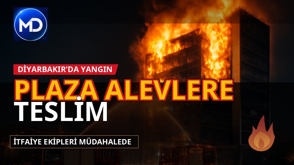 Diyarbakır’da plazada yangın: Alevlere itfaiye müdahale ediyor