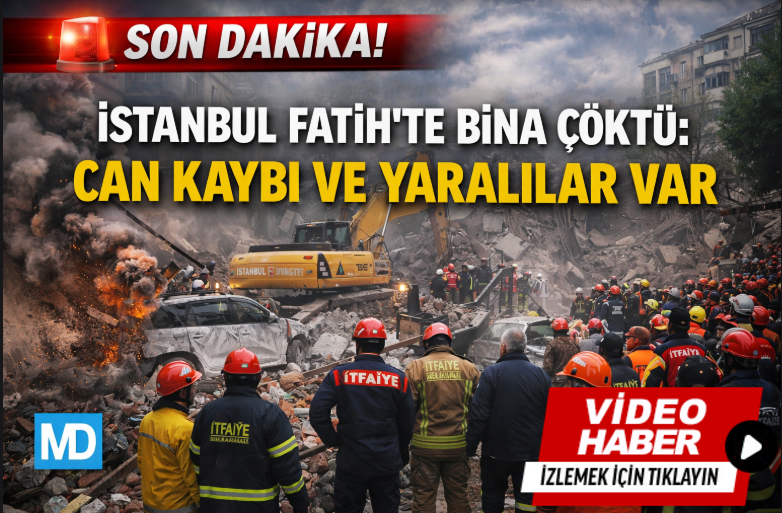 İstanbul Fatih’te Bina Çöktü: Can Kaybı ve Yaralılar Var
