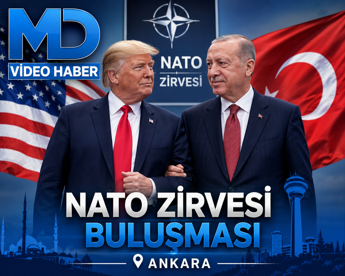 Trump ve Erdoğan Kol Kola