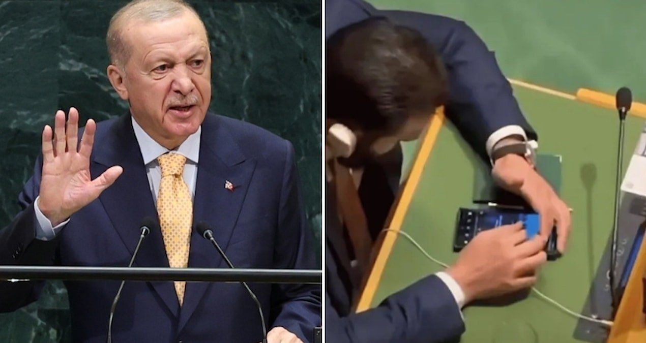Erdoğan’ın BM konuşması sırasında Ahmed Şara’nın telefonuna baktığı anlar gündem oldu