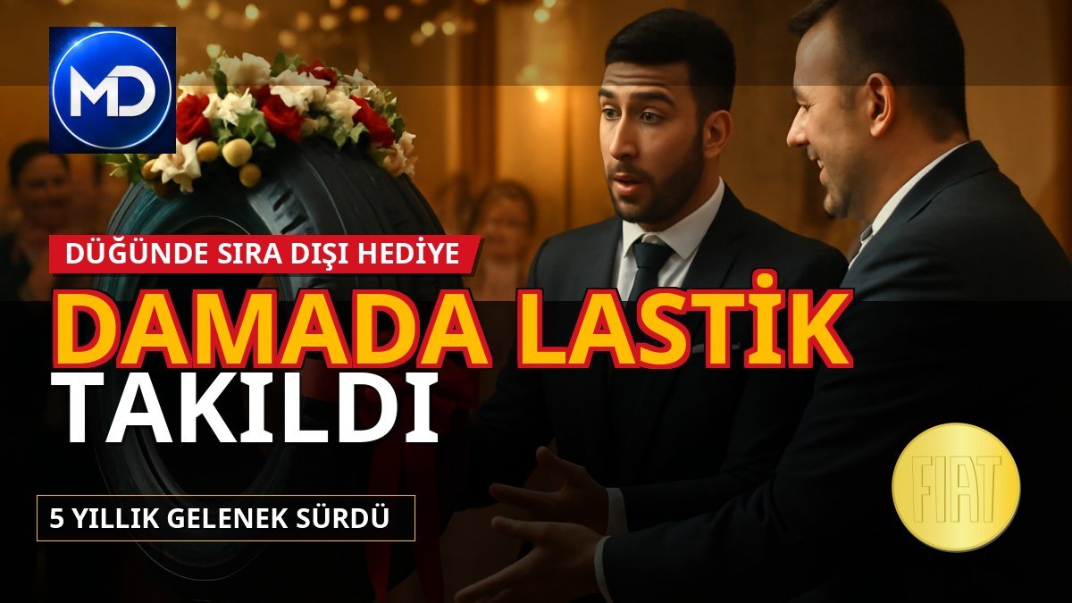 Gaziantep'te damada altın yerine araç lastiği takıldı