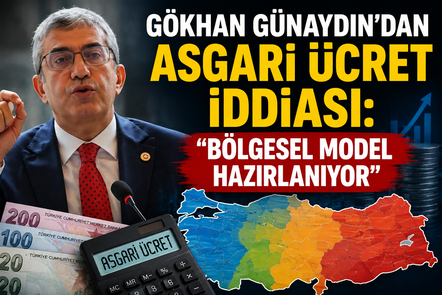 Gökhan Günaydın’dan asgari ücret iddiası: “Bölgesel model hazırlanıyor”