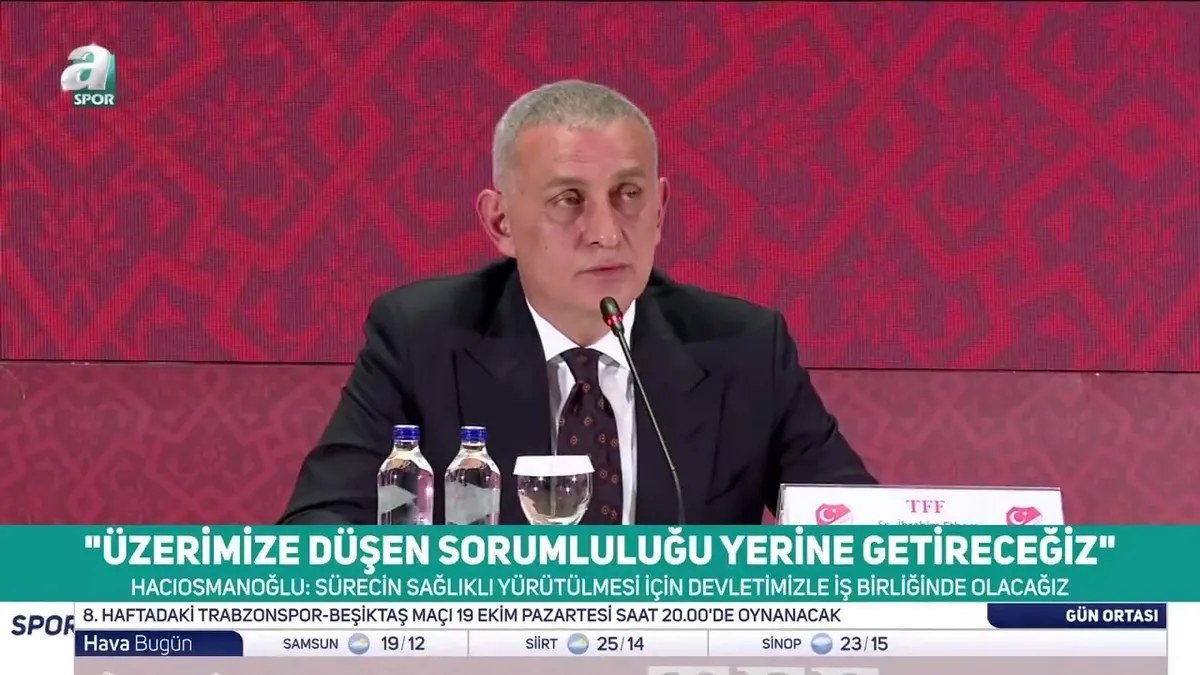 Hacıosmanoğlu’ndan hakem soruşturması açıklaması: Devletle iş birliği mesajı