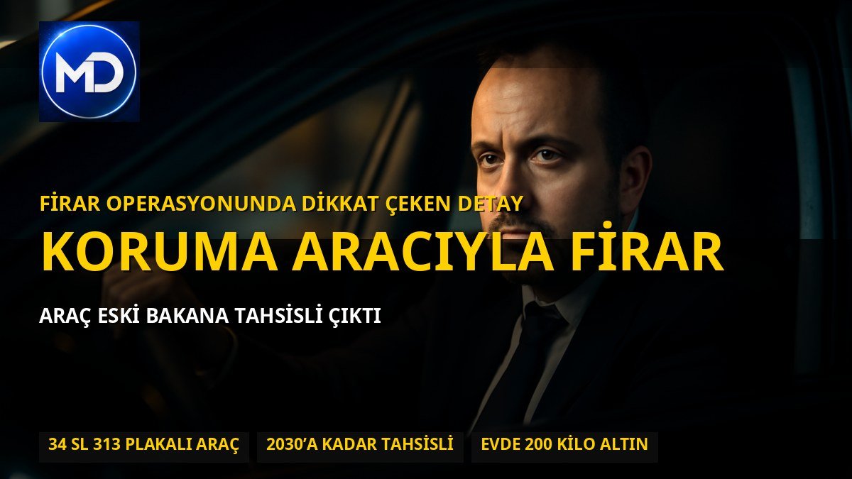 Hilmi Tuna Kuriş’in firar aracında dikkat çeken detay: Eski bakana tahsisli çıktı