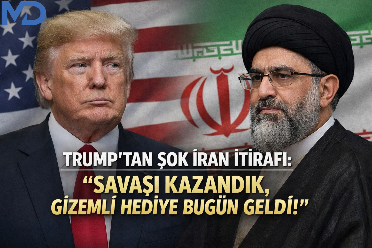 Trump’tan Şok İran İtirafı: "Savaşı Kazandık, Gizemli Hediye Bugün Geldi!"