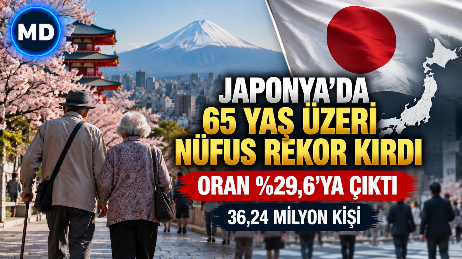 Japonya’da 65 Yaş Üzeri Nüfus Rekor Kırdı: Oran Yüzde 29,6’ya Çıktı