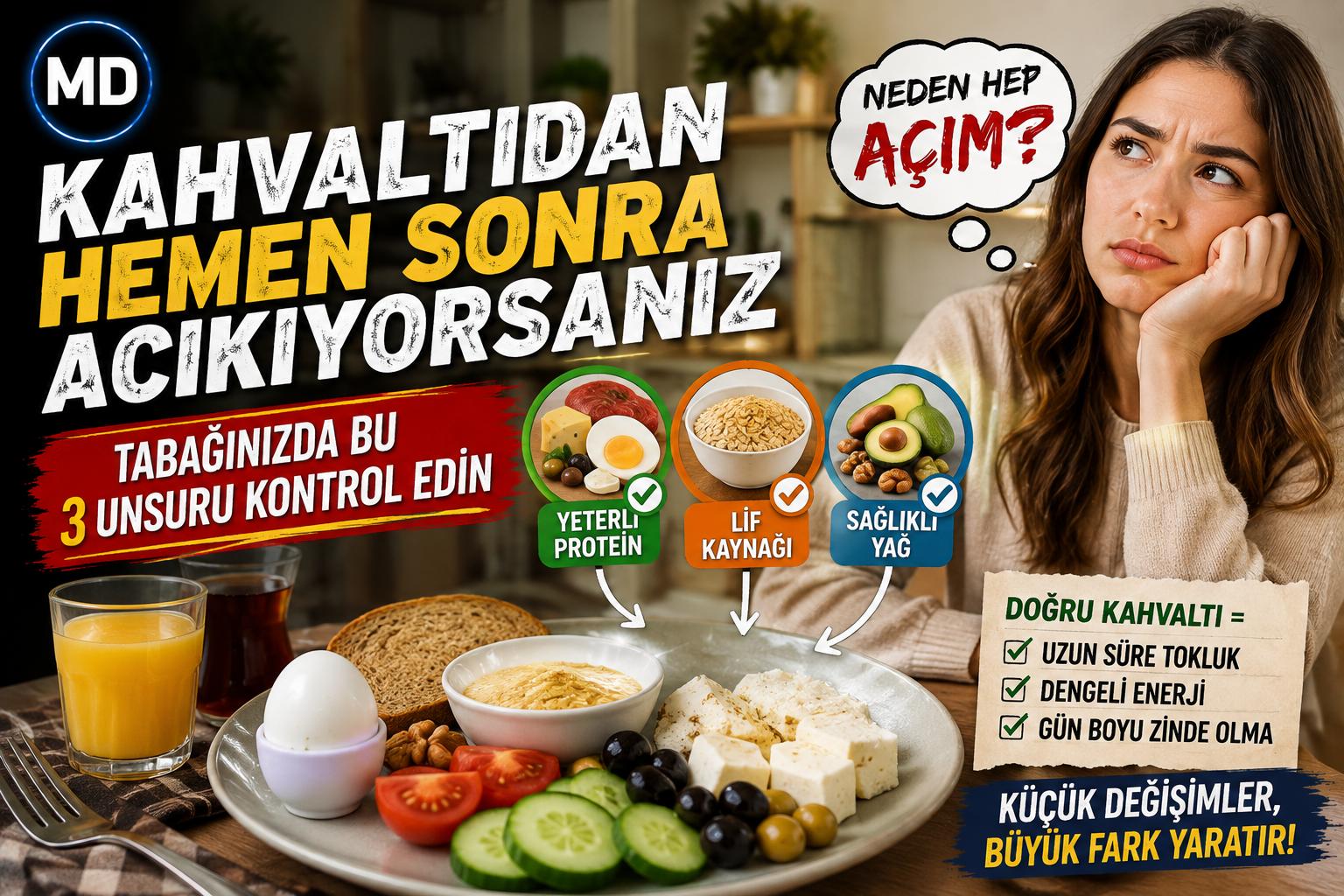 Kahvaltıdan Hemen Sonra Acıkıyorsanız Tabağınızda Bu 3 Unsuru Kontrol Edin