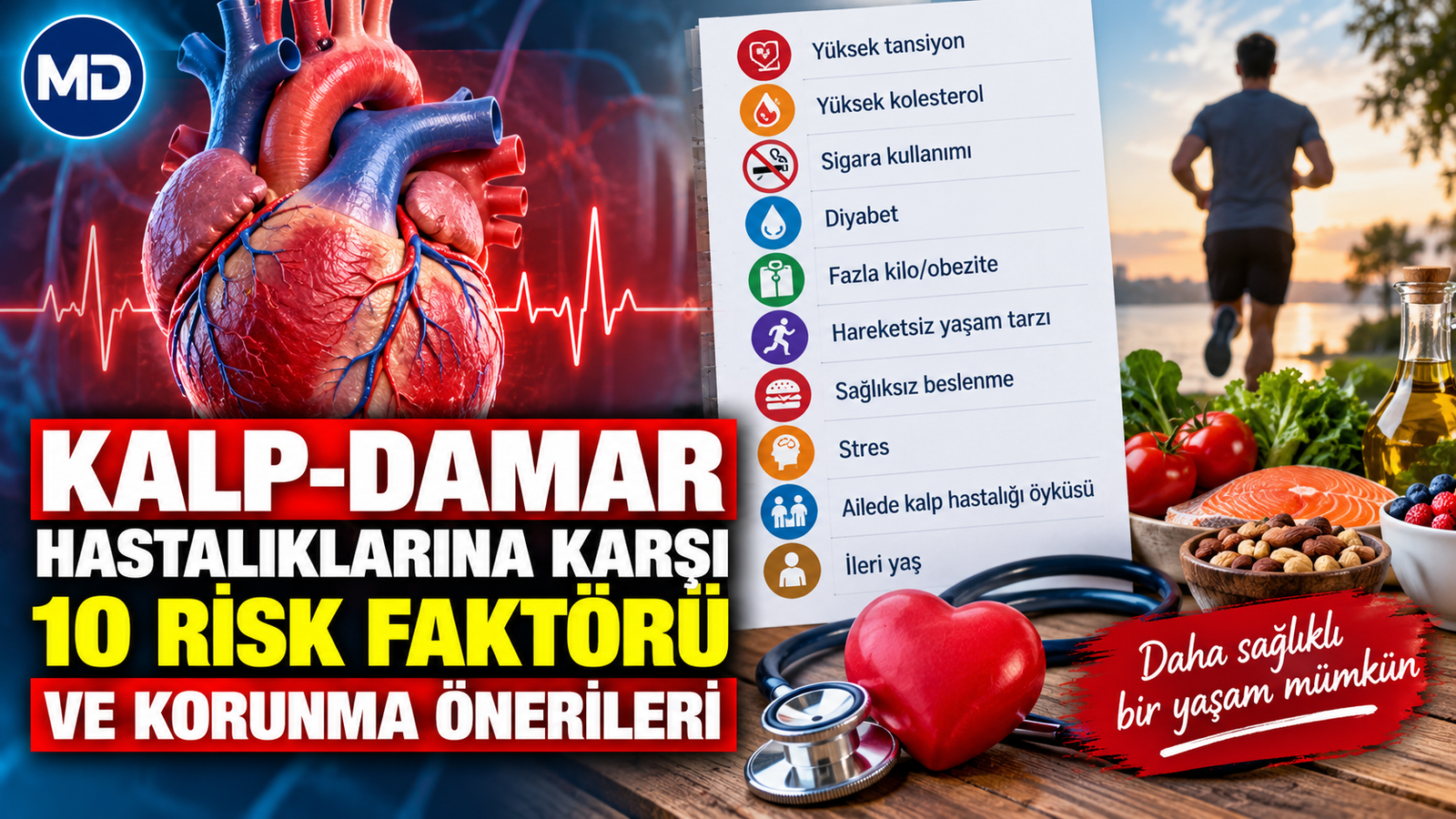 Kalp damar hastalıklarına karşı 10 risk faktörü ve korunma önerileri