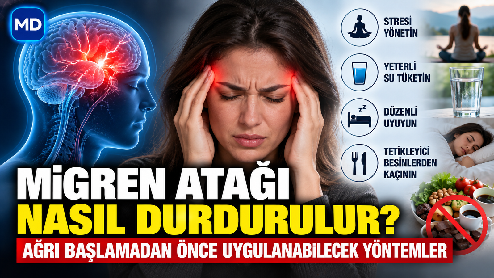 Migren atağı nasıl durdurulur? Ağrı başlamadan önce uygulanabilecek yöntemler