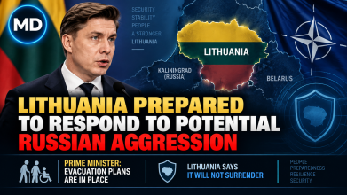 Lithuania Prepared to Respond to Potential Russian Aggression, Says Prime Minister
