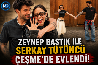 Zeynep Bastık ile Serkay Tütüncü Çeşme’de evlendi