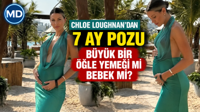 Chloe Loughnan’dan 7. ay pozu: “Büyük bir öğle yemeği mi, bebek mi?”