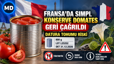 Fransa’da SIMPL marka konserve domatesler Datura riskiyle geri çağrıldı