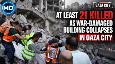At Least 21 Killed as War-Damaged Building Collapses in Gaza City