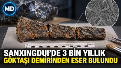 Sanxingdui’de 3 bin yıllık göktaşı demirinden eser bulundu