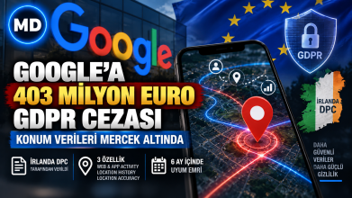 Google’a konum verileri nedeniyle 403 milyon euro GDPR cezası