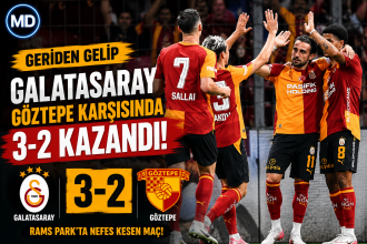 Galatasaray, Göztepe karşısında geriden gelip 3-2 kazandı