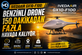 IvedaAir GX10-F100: Benzinli drone 150 dakikadan fazla havada kalıyor