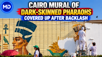 Cairo Mural Depicting Dark-Skinned Pharaohs Covered Up Following Online Backlash