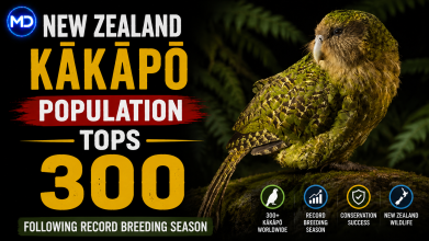 New Zealand Kākāpō Population Tops 300 Following Record Breeding Season